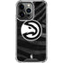 NBA Atlanta Hawks Black Animal Print iPhone 14 Pro Clear Case