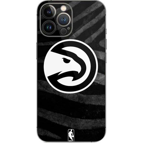 NBA Atlanta Hawks Black Animal Print iPhone 14 Pro Max Skin