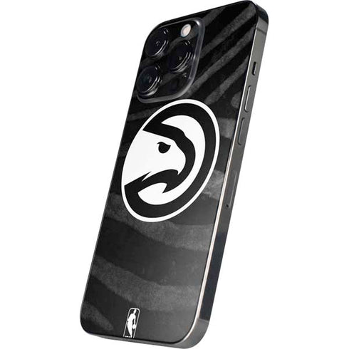 NBA Atlanta Hawks Black Animal Print iPhone 14 Pro Max Skin