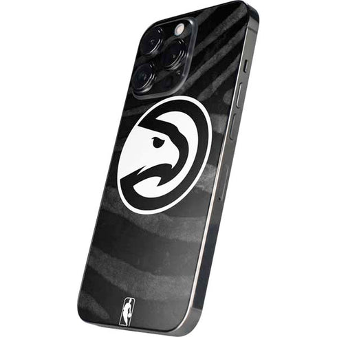 NBA Atlanta Hawks Black Animal Print iPhone 14 Pro Skin