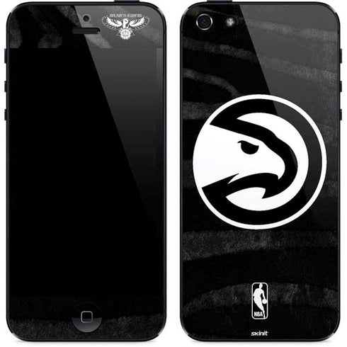 NBA Atlanta Hawks Black Animal Print iPhone 5/5s/5SE Skin