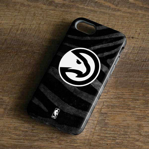 NBA Atlanta Hawks Black Animal Print iPhone 8 Pro Case