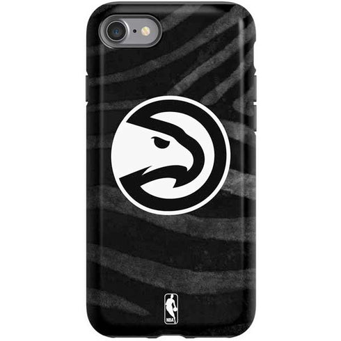 NBA Atlanta Hawks Black Animal Print iPhone SE (2nd & 3rd Gen) Pro Case