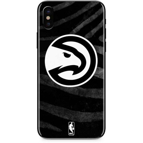NBA Atlanta Hawks Black Animal Print iPhone XS Max Skin