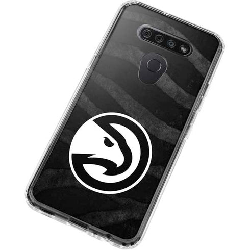 NBA Atlanta Hawks Black Animal Print LG K51/Q51 Clear Case
