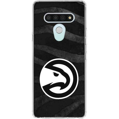 NBA Atlanta Hawks Black Animal Print LG Stylo 6 Clear Case