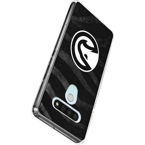 NBA Atlanta Hawks Black Animal Print LG Stylo 6 Clear Case