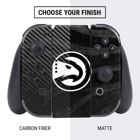 NBA Atlanta Hawks Black Animal Print Nintendo Switch Bundle Skin