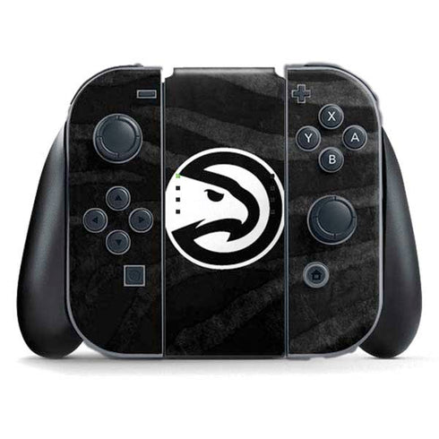 NBA Atlanta Hawks Black Animal Print Nintendo Switch (2017-2021) Joy-Con Controller Skin