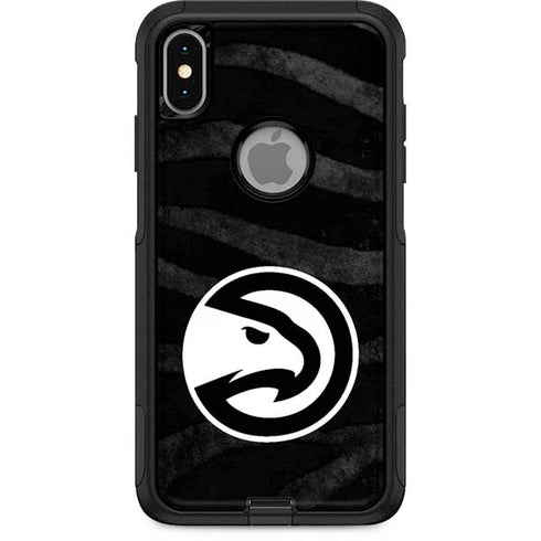 NBA Atlanta Hawks Black Animal Print Otterbox Commuter iPhone Skin