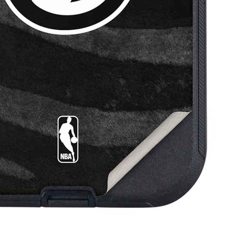 NBA Atlanta Hawks Black Animal Print Otterbox Defender iPhone Skin