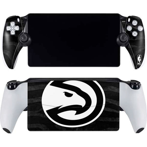 NBA Atlanta Hawks Black Animal Print PlayStation Portal Remote Player Skin