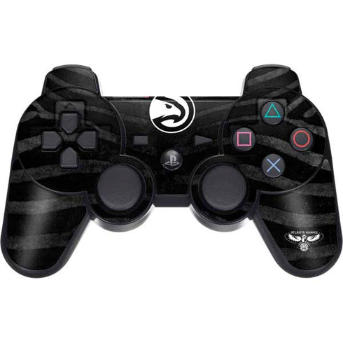 NBA Atlanta Hawks Black Animal Print PS3 Dual Shock wireless controller Skin