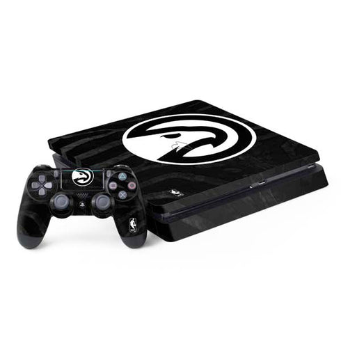 NBA Atlanta Hawks Black Animal Print PS4 Slim Bundle Skin