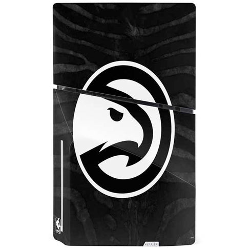 NBA Atlanta Hawks Black Animal Print PS5 Slim Disk Console Skin