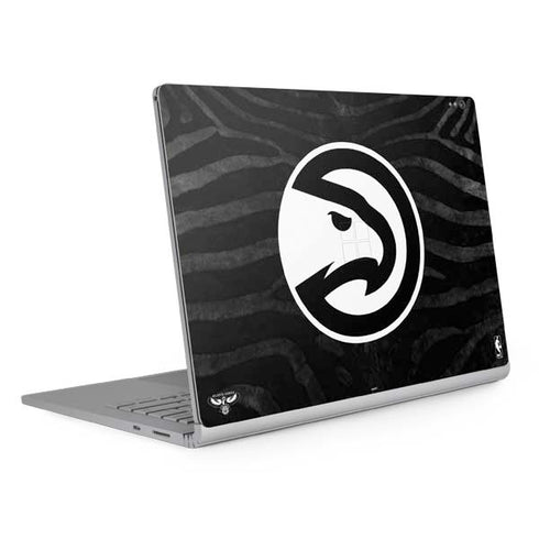 NBA Atlanta Hawks Black Animal Print Surface Book 2 13.5in Skin