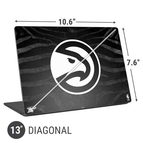 NBA Atlanta Hawks Black Animal Print Universal Laptop 13in (10.6 x 7.6in) Skin
