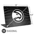 NBA Atlanta Hawks Black Animal Print Universal Laptop 16in (13 x 9.4in) Skin