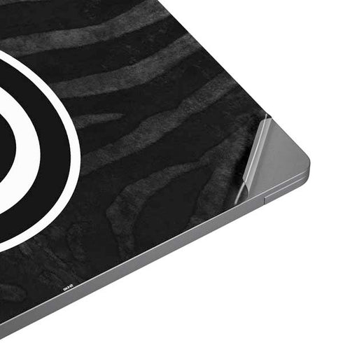 NBA Atlanta Hawks Black Animal Print Universal Laptop 16in (13 x 9.4in) Skin