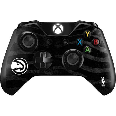 NBA Atlanta Hawks Black Animal Print Xbox One Controller Skin