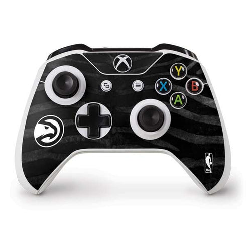 NBA Atlanta Hawks Black Animal Print Xbox One S Controller Skin