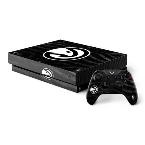 NBA Atlanta Hawks Black Animal Print Xbox One X Bundle Skin