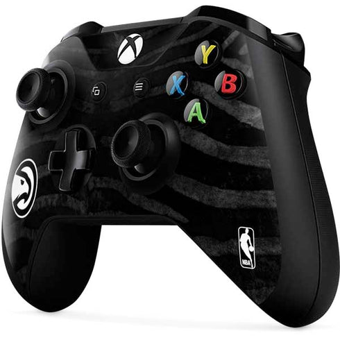NBA Atlanta Hawks Black Animal Print Xbox One X Controller Skin