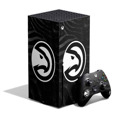 NBA Atlanta Hawks Black Animal Print Xbox Series X Bundle Skin