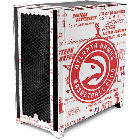 NBA Atlanta Hawks Blast Corsair 4000D Tempered Glass Mid-Tower ATX Case Skin