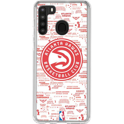 NBA Atlanta Hawks Blast Galaxy A21 Clear Case