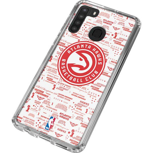 NBA Atlanta Hawks Blast Galaxy A21 Clear Case