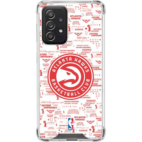 NBA Atlanta Hawks Blast Galaxy A52 5G Clear Case