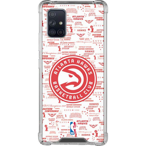 NBA Atlanta Hawks Blast Galaxy A71 5G Clear Case
