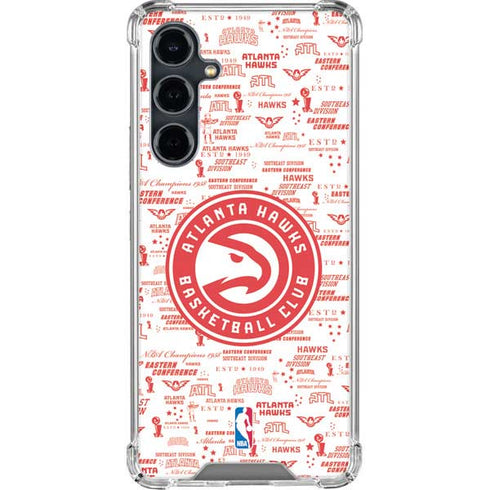 NBA Atlanta Hawks Blast Galaxy S23 FE Clear Case