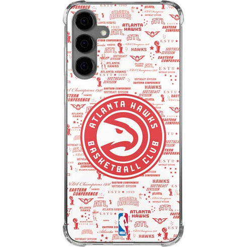 NBA Atlanta Hawks Blast Galaxy S24 Plus Clear Case
