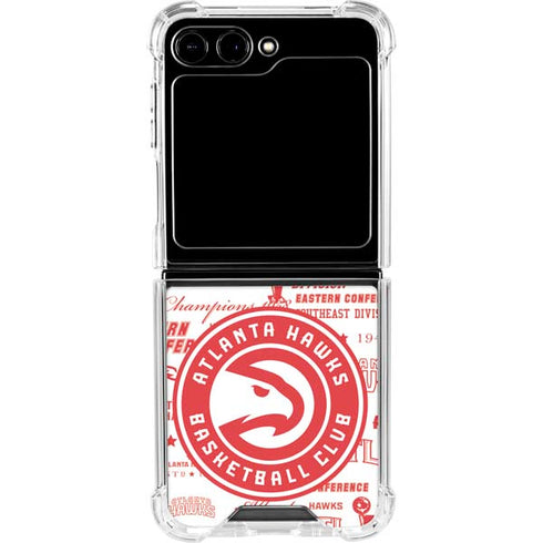 NBA Atlanta Hawks Blast Galaxy Z Flip5 5G Clear Case