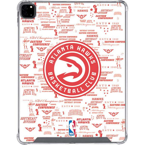 NBA Atlanta Hawks Blast iPad Pro 12.9in (2020) Clear Case