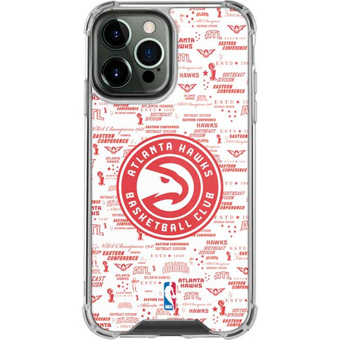 NBA Atlanta Hawks Blast iPhone 13 Pro Max Clear Case