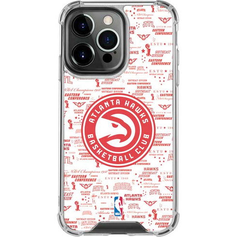 NBA Atlanta Hawks Blast iPhone 14 Pro Clear Case