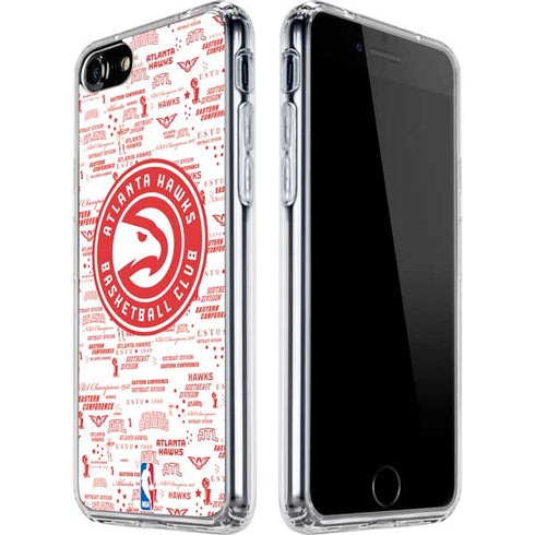 NBA Atlanta Hawks Blast iPhone SE (2nd & 3rd Gen) Clear Case