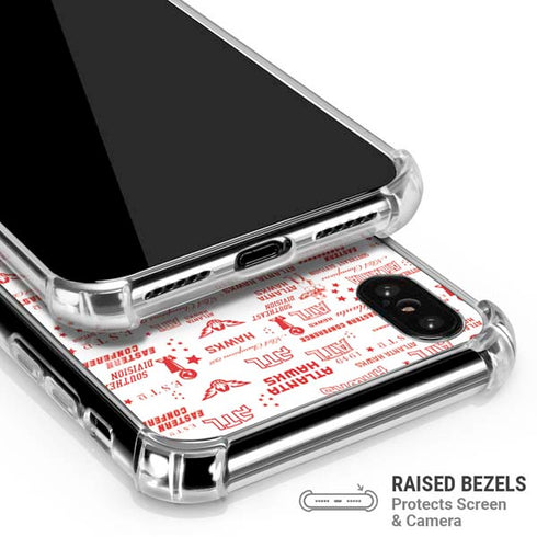 NBA Atlanta Hawks Blast iPhone XS Max Clear Case