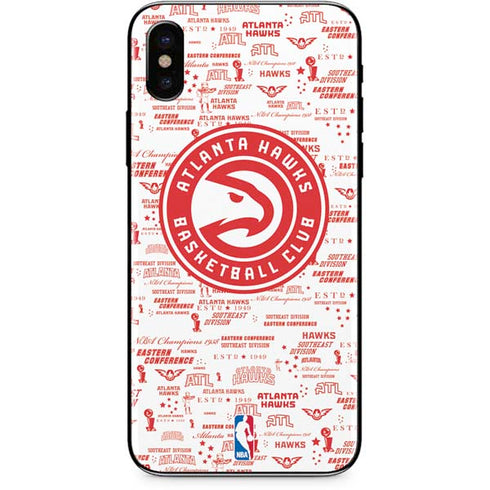 NBA Atlanta Hawks Blast iPhone XS Skin