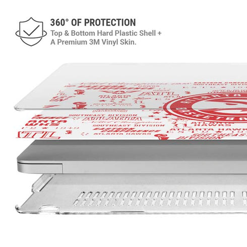 NBA Atlanta Hawks Blast MacBook Air 15in (2023-2025) Case plus Skin