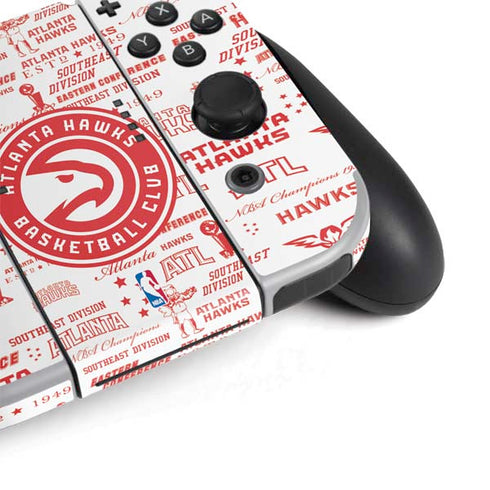 NBA Atlanta Hawks Blast Nintendo Switch OLED (2021) Skin