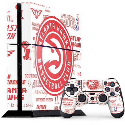 NBA Atlanta Hawks Blast PS4 Console and Controller Bundle Skin