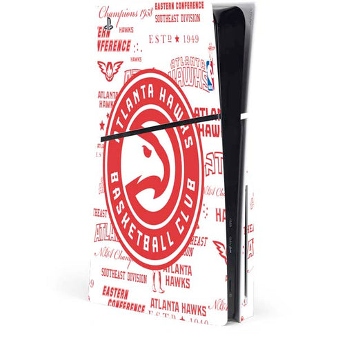 NBA Atlanta Hawks Blast PS5 Slim Disk Console Skin