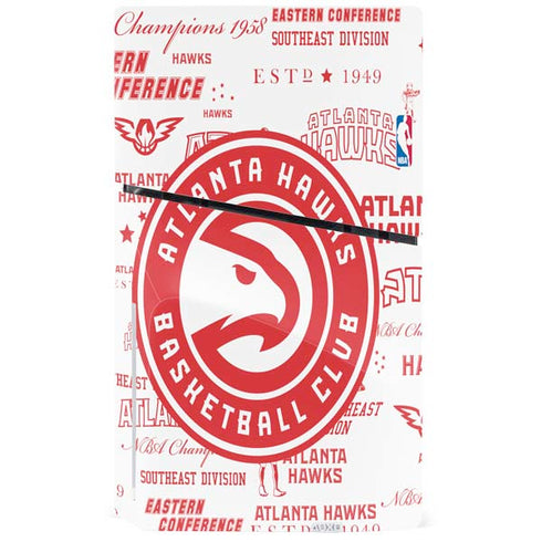 NBA Atlanta Hawks Blast PS5 Slim Disk Console Skin
