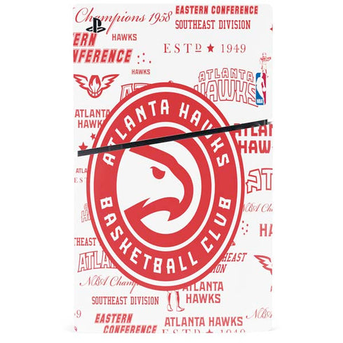 NBA Atlanta Hawks Blast PS5 Slim Digital Edition Console Skin