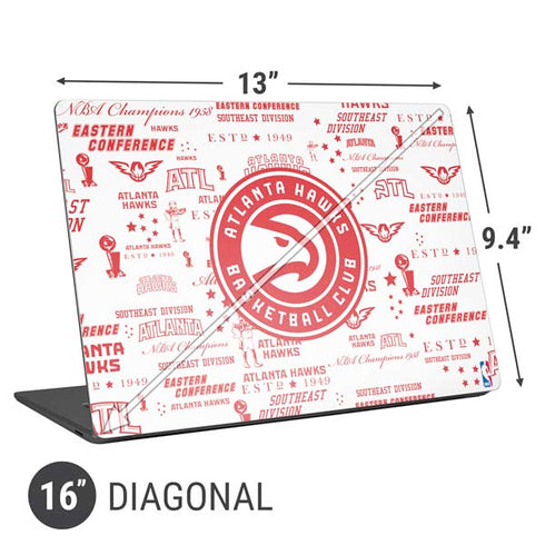 NBA Atlanta Hawks Blast Universal Laptop 16in (13 x 9.4in) Skin