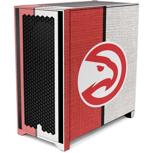 NBA Atlanta Hawks Canvas Corsair 4000D Tempered Glass Mid-Tower ATX Case Skin